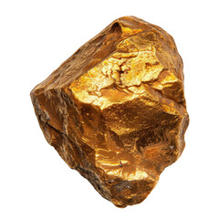 Poster - Golden mineral rock with shiny surface, showcasing intricate textures and natural patterns, evoking sense of luxury and beauty