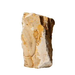Poster - Natural stone with rough texture and earthy tones, showcasing unique patterns and colors, perfect for decorative purposes