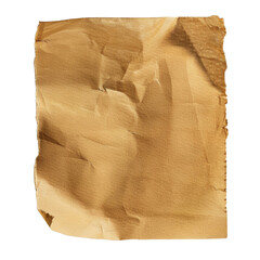 Poster - Crinkled brown paper texture, ideal for backgrounds or crafts, showcasing warm, rustic feel. Perfect for creative projects and design work