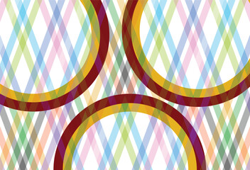 Poster - Abstract diagonal minimalist lines background with shapes. Vector illustration	