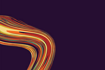 Leinwandbilder - Abstract geometric background with dynamic lines and shapes. Vector illustration	