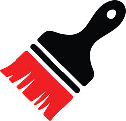 Poster - Paint Brush Vector Illustration A Versatile Tool for Artistic Expression with a Transparent Background Perfect for Creative and Design Projects
