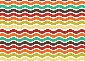 Leinwandbilder - Abstract geometric retro background with diagonal lines and shapes. Vector illustration	