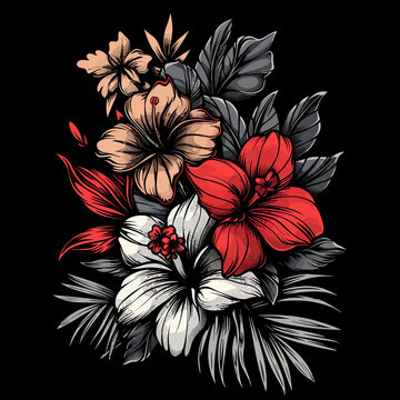 graphic designed for a T-shirt print a summer styles design