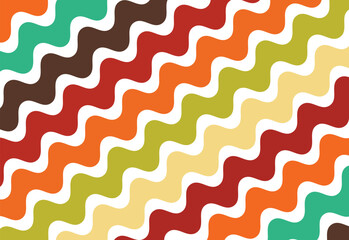 Leinwandbilder - Abstract geometric retro background with dynamic lines and shapes. Vector illustration	