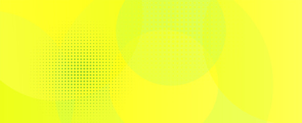 Poster - Green Yellow Gradient with Halftone Circles. vector Eps 10
