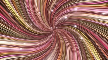 Poster - Abstract colorful swirling lines background with sparkling light particles animation