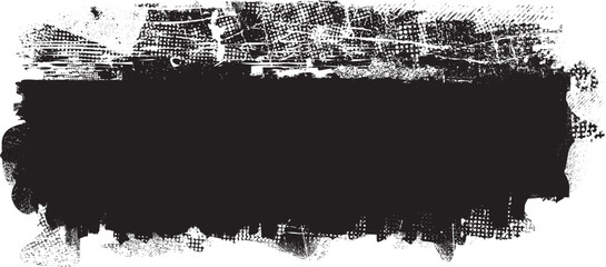 Aufkleber - Grunge textured banner with rough edges. Speckled texture. Overlay grunge texture . Simply place texture over any object to create grunge effect . Banner with scratched surface for your design.