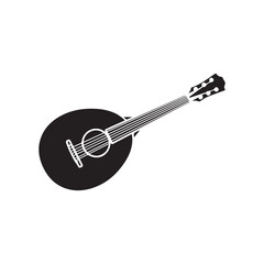 Fototapete - Mandolin icon isolated. simple vector icon on white background
