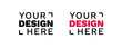 © Богдан Скрипник - Bold your design here label designs in various styles emphasizing customizable branding options.