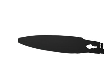 Poster - A dark shadow silhouette creates an abstract shape isolated on transparent background