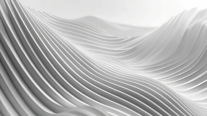 Aufkleber - A close-up shot of a wavy surface in monochrome