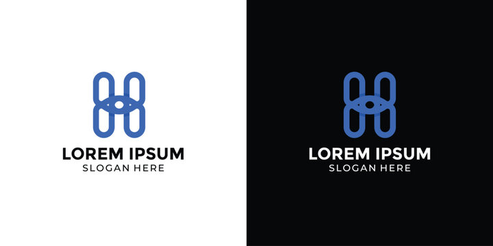 H letter logo design for company and agency