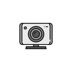 Fototapete - Webcam Icon: A simple and modern illustration of a webcam.