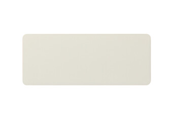 Poster - A blank white rectangular shape isolated on transparent background provides a clean design element