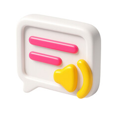 Aufkleber - 3d icon in plastic style depicting user interface elements, colorful design suitable for digital applications and modern graphic representation