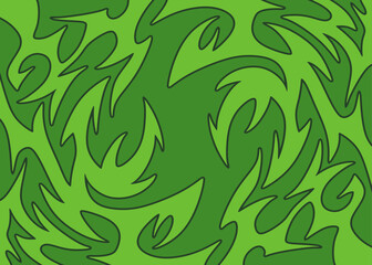 Aufkleber - Abstract background with seamless wavy tribal pattern