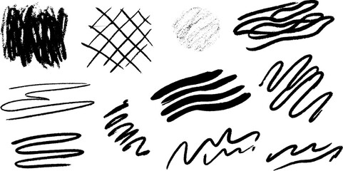 Aufkleber - Artistic sketch of crosshatch and stripe patterns for creative design