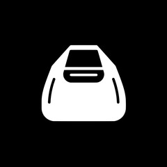 Aufkleber - Minimalist handbag icon: A minimalist representation of a sleek handbag on a clean background, perfect for use in design projects and branding applications. 