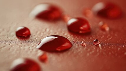 Aufkleber - Close-up view of water droplets on a surface, great for illustrating concept of liquid or moisture