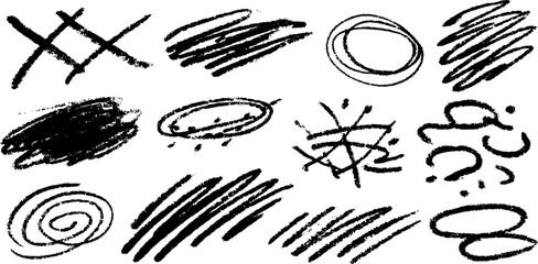 Poster - Creative expression with xox pattern and dots in abstract sketch art