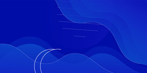 Fototapete - Abstract blue color background. Dynamic shapes composition. Eps10 vector