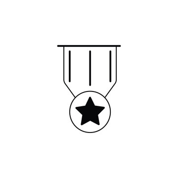 achievement icon black outline vector