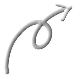 Aufkleber - 3d doodle arrow