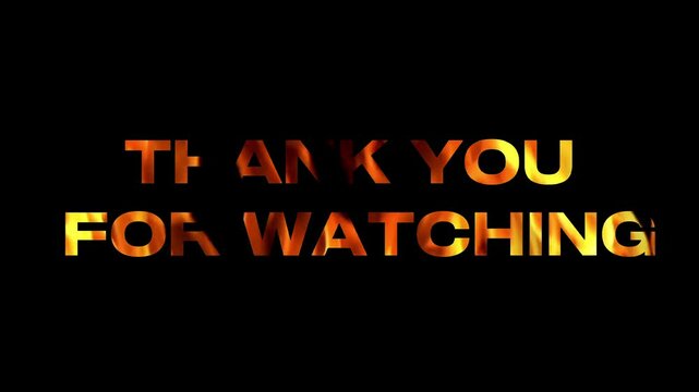 thank you for watching black fire background video 4k