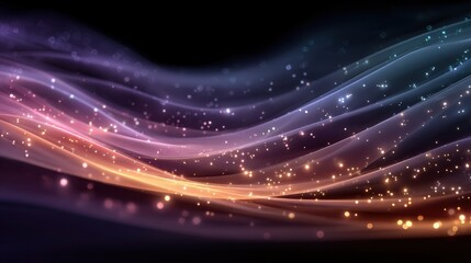 Poster - Light rays bursting across universe landscape with stars in deep black space