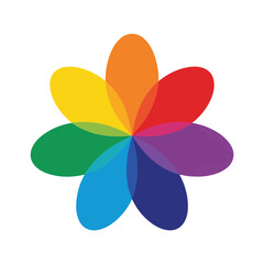 Poster - Minimalist flower logo design featuring a simple silhouette for branding and identity projects