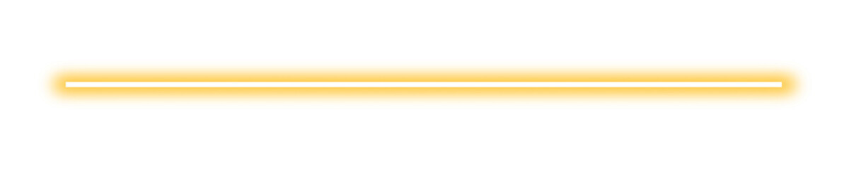 Wall Mural - Gold neon light line sparkle on transparent