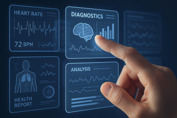 Poster - A detailed evaluation interface enables precise assessment health patterns and diagnostics through interactive virtual layers