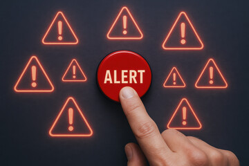 Poster - Triggering an alert signals urgent attention to potential risks enhancing proactive decision-making