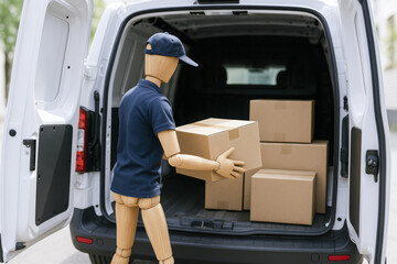 Poster - Efficient logistics management involves organizing shipments and coordinating delivery processes to ensure smooth operations