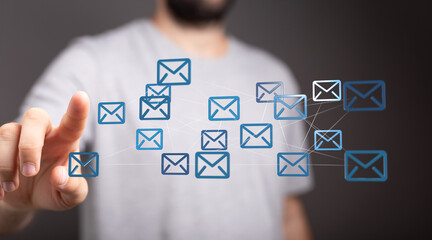 Poster - Seamless email communication.  Efficient messaging for business and personal use.
