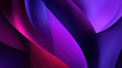Aufkleber - Abstract pink, purple, and blue overlapping geometric shapes creating a soft, modern, colorful background