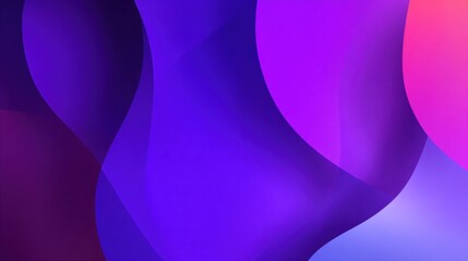 Aufkleber - Abstract pink, purple, and blue overlapping geometric shapes creating a soft, modern, colorful background