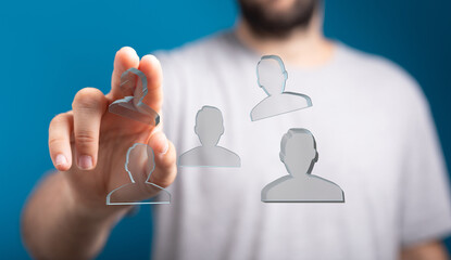 Poster - Efficient team management. Improve communication and collaboration with online tools.