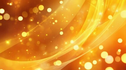 Poster - A modern design featuring a yellow and black background with some lights, suitable for various uses such as presentations or digital products