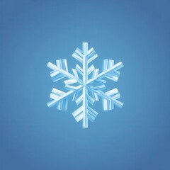 Poster - Detailed illustration of a stylized snowflake.