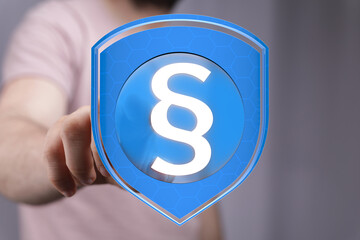Poster - Secure your data with robust legal protection.  Ensuring online privacy and compliance.