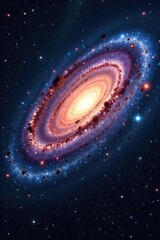 Wall Mural - Breathtaking Swirling Vista of Andromeda Galaxy A Cosmic Tapestry of Millions of Stars Extending into the Infinite Darkness of Deep Space