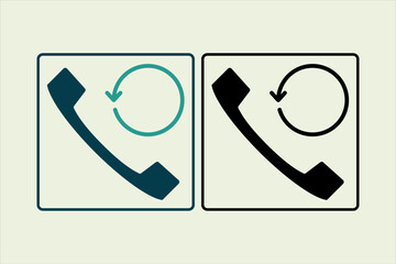 Poster - history call icon. icon related to UI elements. suitable for web site, app, user interfaces,element, printable etc. solid icon style. simple vector design editable
