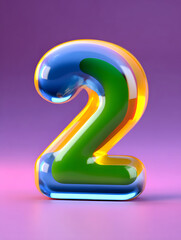 Poster - 3d rendering digital font big sale event countdown concept element