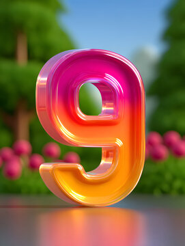 3d rendering digital font big sale event countdown concept element