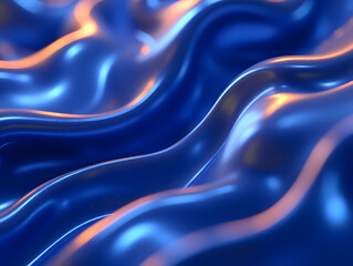 Poster - Abstract blue background and golden texture, abstract fashion exhibition event conference theme background display board