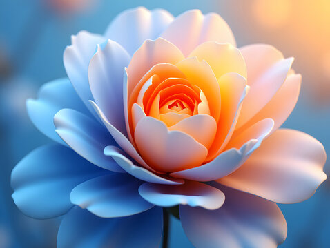 Colorful flower graphic poster PPT background, abstract flower computer wallpaper background