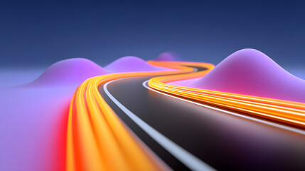 Poster - Dynamic fluid color gradient background, abstract KV main visual business PPT background