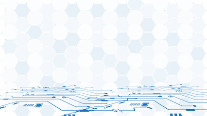 Aufkleber - Abstract technological background with various technological elements. Structure pattern technology backdrop. Vector illustration.	
